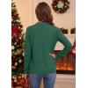 imageEVALESS Cardigan Sweaters for Women Wool Blend Lightweight Trendy Long Sleeve Lapel Collar Button Down Sweater CardigansDark Green