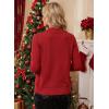 imageEVALESS Cardigan Sweaters for Women Wool Blend Lightweight Trendy Long Sleeve Lapel Collar Button Down Sweater CardigansFiery Red