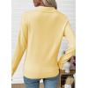 imageEVALESS Cardigan Sweaters for Women Wool Blend Lightweight Trendy Long Sleeve Lapel Collar Button Down Sweater CardigansYellow