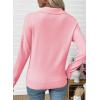 imageEVALESS Cardigan Sweaters for Women Wool Blend Lightweight Trendy Long Sleeve Lapel Collar Button Down Sweater CardigansYouthful Pink