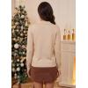 imageEVALESS Cardigan Sweaters for Women Wool Blend Lightweight Trendy Long Sleeve Lapel Collar Button Down Sweater CardigansZesty Beige