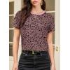 imageEVALESS Womens Casual Polka Dot Tops Crewneck Short Sleeve T Shirts Fashion Outfits 2026 Spring Summer Shirts1b Red