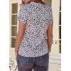 imageEVALESS Womens Casual Polka Dot Tops Crewneck Short Sleeve T Shirts Fashion Outfits 2026 Spring Summer Shirts3b Apricot