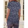 imageEVALESS Womens Casual Polka Dot Tops Crewneck Short Sleeve T Shirts Fashion Outfits 2026 Spring Summer ShirtsD Blue