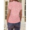 imageEVALESS Womens Casual Polka Dot Tops Crewneck Short Sleeve T Shirts Fashion Outfits 2026 Spring Summer ShirtsD1 Pink