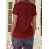 imageEVALESS Womens Casual Polka Dot Tops Crewneck Short Sleeve T Shirts Fashion Outfits 2026 Spring Summer ShirtsE Ruby