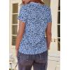 imageEVALESS Womens Casual Polka Dot Tops Crewneck Short Sleeve T Shirts Fashion Outfits 2026 Spring Summer ShirtsE1 Sky Blue