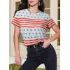 imageEVALESS Womens Casual Polka Dot Tops Crewneck Short Sleeve T Shirts Fashion Outfits 2026 Spring Summer ShirtsG White