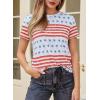 imageEVALESS Womens Casual Polka Dot Tops Crewneck Short Sleeve T Shirts Fashion Outfits 2026 Spring Summer ShirtsG White