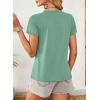 imageEVALESS Womens Casual Polka Dot Tops Crewneck Short Sleeve T Shirts Fashion Outfits 2026 Spring Summer ShirtsJ Green