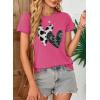 imageEVALESS Womens Casual Polka Dot Tops Crewneck Short Sleeve T Shirts Fashion Outfits 2026 Spring Summer ShirtsJ Rose