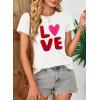 imageEVALESS Womens Casual Polka Dot Tops Crewneck Short Sleeve T Shirts Fashion Outfits 2026 Spring Summer ShirtsJ2 White