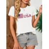 imageEVALESS Womens Casual Polka Dot Tops Crewneck Short Sleeve T Shirts Fashion Outfits 2026 Spring Summer ShirtsJ3 White