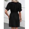 imageEVALESS Womens Spring Summer Dresses 2026 Casual Off The Shoulder Ruffle Short Sleeve Fashion Beach Vacation Clothes DressesBlack
