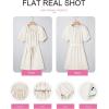 imageEVALESS Womens Spring Summer Dresses 2026 Casual Off The Shoulder Ruffle Short Sleeve Fashion Beach Vacation Clothes DressesWhite