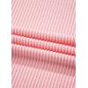 image:imageEVALESS Womens Long Sleeve Tops Fall Fashion 2026 Crewneck Color Block Ribbed Knit Casual Loose Fit Pullover ShirtsPink