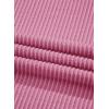 image:imageEVALESS Womens Long Sleeve Tops Fall Fashion 2026 Crewneck Color Block Ribbed Knit Casual Loose Fit Pullover ShirtsSachet Pink