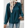 image:imageEVALESS Womens Tops Off The Shoulder Blouses for Women Dressy Casual Cute Puff Sleeve T Shirts Fashion 2026Azure