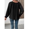 image:imageEVALESS Womens Tops Off The Shoulder Blouses for Women Dressy Casual Cute Puff Sleeve T Shirts Fashion 2026Black
