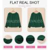 image:imageEVALESS Womens Tops Off The Shoulder Blouses for Women Dressy Casual Cute Puff Sleeve T Shirts Fashion 2026Blackish Green