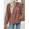 image:imageEVALESS Womens Tops Off The Shoulder Blouses for Women Dressy Casual Cute Puff Sleeve T Shirts Fashion 2026Dark Khaki