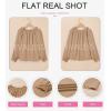 image:imageEVALESS Womens Tops Off The Shoulder Blouses for Women Dressy Casual Cute Puff Sleeve T Shirts Fashion 2026Khaki