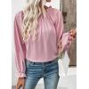 image:imageEVALESS Womens Tops Off The Shoulder Blouses for Women Dressy Casual Cute Puff Sleeve T Shirts Fashion 2026Light Pink