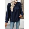 image:imageEVALESS Womens Tops Off The Shoulder Blouses for Women Dressy Casual Cute Puff Sleeve T Shirts Fashion 2026Navy Blue