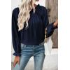 image:imageEVALESS Womens Tops Off The Shoulder Blouses for Women Dressy Casual Cute Puff Sleeve T Shirts Fashion 2026Navy Blue
