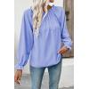image:imageEVALESS Womens Tops Off The Shoulder Blouses for Women Dressy Casual Cute Puff Sleeve T Shirts Fashion 2026Sky Blue