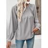 image:imageEVALESS Womens Tops Off The Shoulder Blouses for Women Dressy Casual Cute Puff Sleeve T Shirts Fashion 2026Sleet
