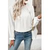 image:imageEVALESS Womens Tops Off The Shoulder Blouses for Women Dressy Casual Cute Puff Sleeve T Shirts Fashion 2026White