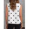image:imageEVALESS Womens Pleated V Neck Sleeveless Tank TopZ3 White