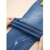 image:imageEVALESS Jeans for Women Stretchy Distressed Washed Straight Leg Frayed Raw Hem Denim Ankle Pants with PocketsBlue