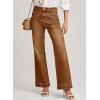 image:imageEVALESS Womens Jeans Wide Leg High Waisted Straight Bootcut Jeans Trendy Fall 2025 Zimbaplatinum Stretchy Denim PantsBrown