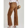 image:imageEVALESS Womens Jeans Wide Leg High Waisted Straight Bootcut Jeans Trendy Fall 2025 Zimbaplatinum Stretchy Denim PantsBrown
