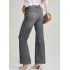 image:imageEVALESS Womens Jeans Wide Leg High Waisted Straight Bootcut Jeans Trendy Fall 2025 Zimbaplatinum Stretchy Denim PantsDark Grey