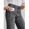 image:imageEVALESS Womens Jeans Wide Leg High Waisted Straight Bootcut Jeans Trendy Fall 2025 Zimbaplatinum Stretchy Denim PantsDark Grey
