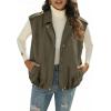 image:imageEVALESS Womens Vest Faux Suede Sleeveless Jackets Fashion Spring 2026 Y2K Cropped Jacket Trendy Streetwear with PocketsSmoke Green