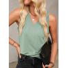 image:imageEVALESS Tank Tops for Women 2026 Spring Summer Outfits Cute Polka Dots Sleeveless Tops Loose Fit Shirts00 Solid Green