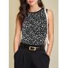 image:imageEVALESS Tank Tops for Women 2026 Spring Summer Outfits Cute Polka Dots Sleeveless Tops Loose Fit ShirtsB Black