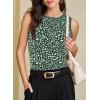 image:imageEVALESS Tank Tops for Women 2026 Spring Summer Outfits Cute Polka Dots Sleeveless Tops Loose Fit ShirtsB Green
