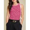 image:imageEVALESS Tank Tops for Women 2026 Spring Summer Outfits Cute Polka Dots Sleeveless Tops Loose Fit ShirtsB1 Pink