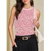 image:imageEVALESS Tank Tops for Women 2026 Spring Summer Outfits Cute Polka Dots Sleeveless Tops Loose Fit ShirtsB2 Pink