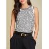 image:imageEVALESS Tank Tops for Women 2026 Spring Summer Outfits Cute Polka Dots Sleeveless Tops Loose Fit ShirtsD Gray