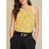 image:imageEVALESS Tank Tops for Women 2026 Spring Summer Outfits Cute Polka Dots Sleeveless Tops Loose Fit ShirtsD Yellow