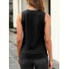 image:imageEVALESS Tank Tops for Women 2026 Spring Summer Outfits Cute Polka Dots Sleeveless Tops Loose Fit ShirtsF Black