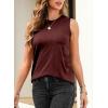 image:imageEVALESS Tank Tops for Women 2026 Spring Summer Outfits Cute Polka Dots Sleeveless Tops Loose Fit ShirtsF Burgundy