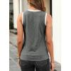 image:imageEVALESS Tank Tops for Women 2026 Spring Summer Outfits Cute Polka Dots Sleeveless Tops Loose Fit ShirtsF Dark Grey