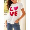 image:imageEVALESS Womens Casual Polka Dot Tops Crewneck Short Sleeve T Shirts Fashion Outfits 2026 Spring Summer Shirts1a White